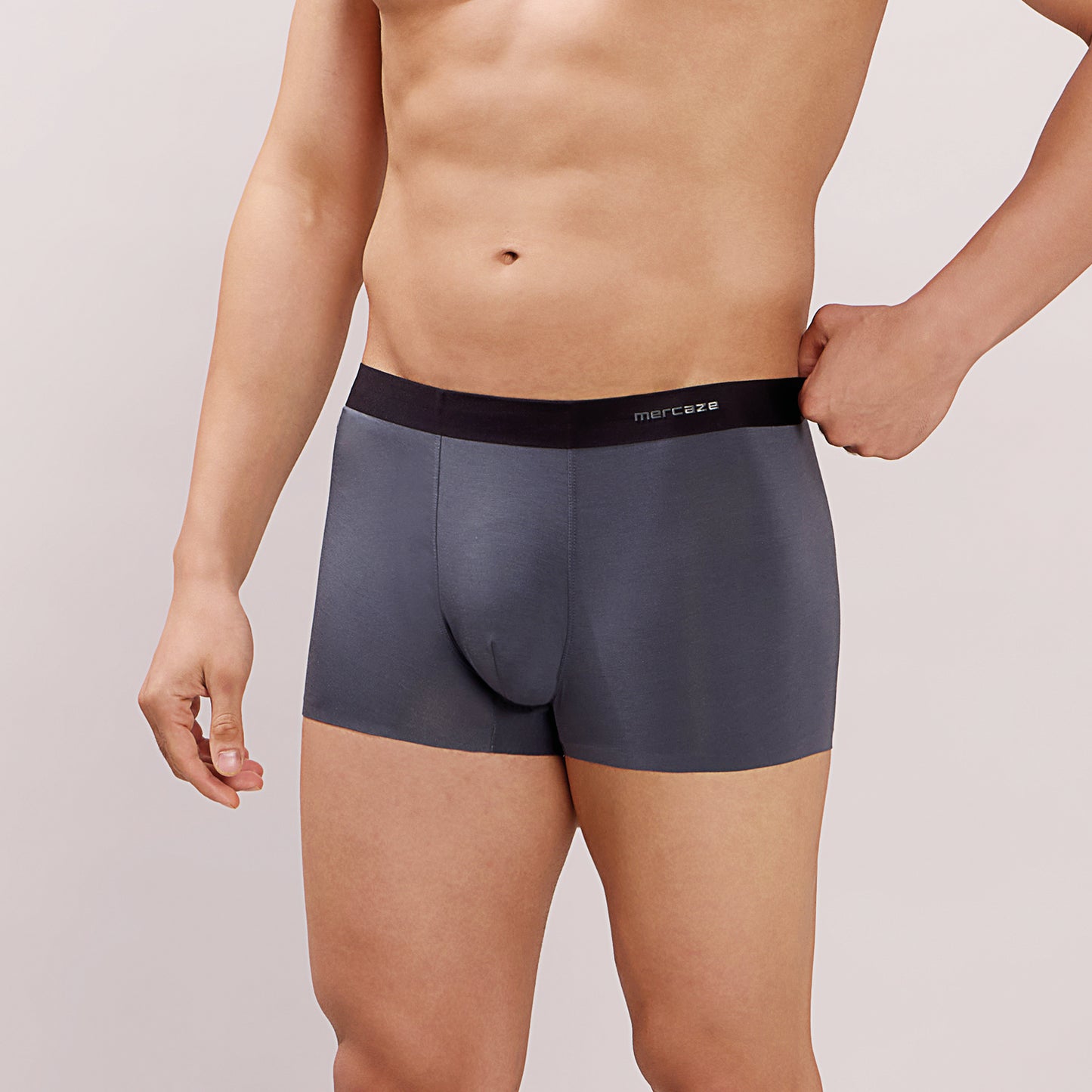Seamless Ultra-Soft Comfort – Micro Modal Spandex Trunk – M108 - Dark Grey