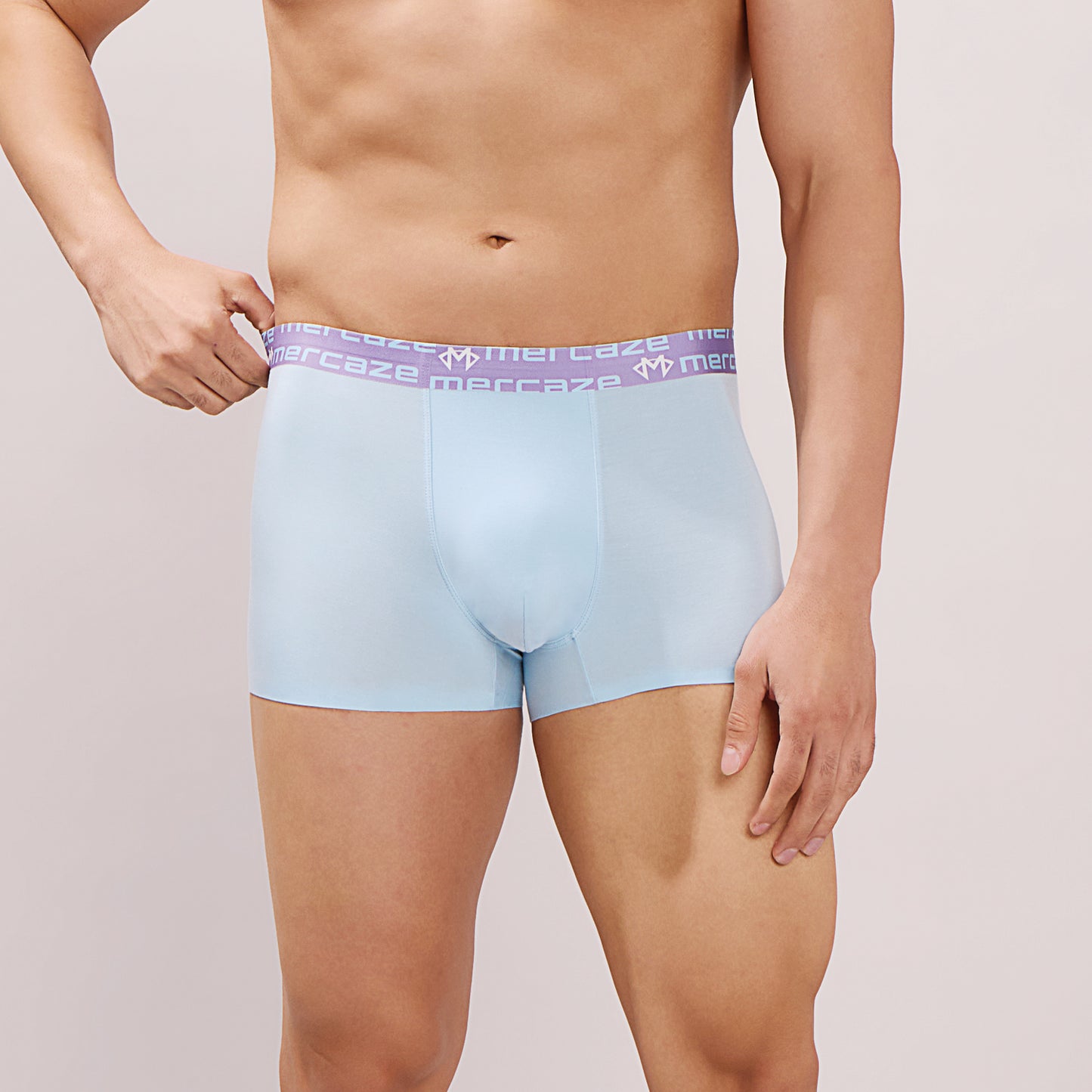 Seamless Ultra-Soft Comfort – Micro Modal Spandex Trunk – M108P - Sky Blue