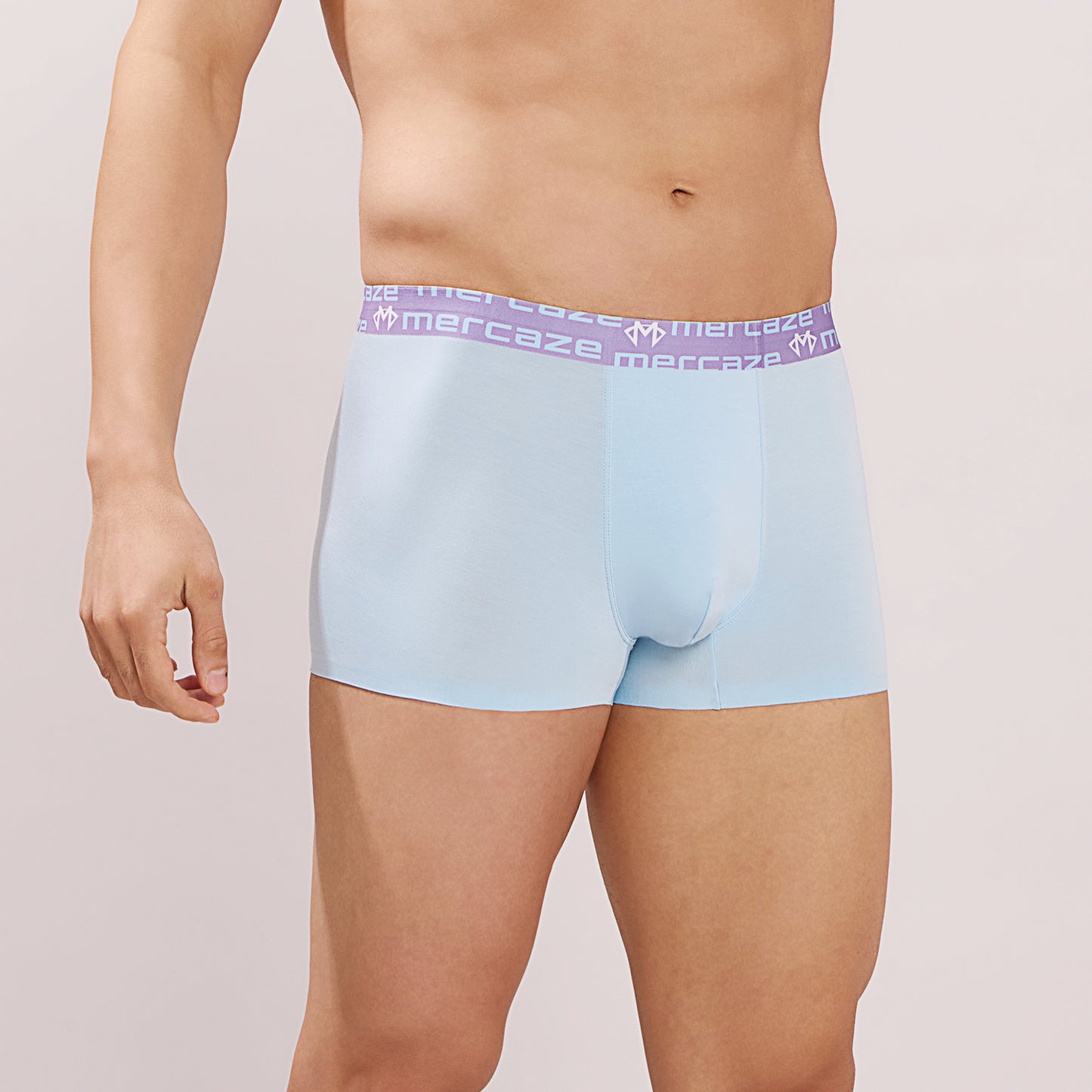 Seamless Ultra-Soft Comfort – Micro Modal Spandex Trunk – M108P - Sky Blue