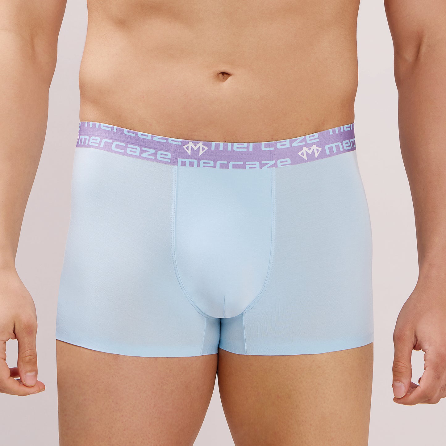 Seamless Ultra-Soft Comfort – Micro Modal Spandex Trunk – M108P - Sky Blue