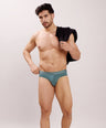 Seamless Ultra-Soft Comfort – Micro Modal Spandex Brief – M109 - Olive