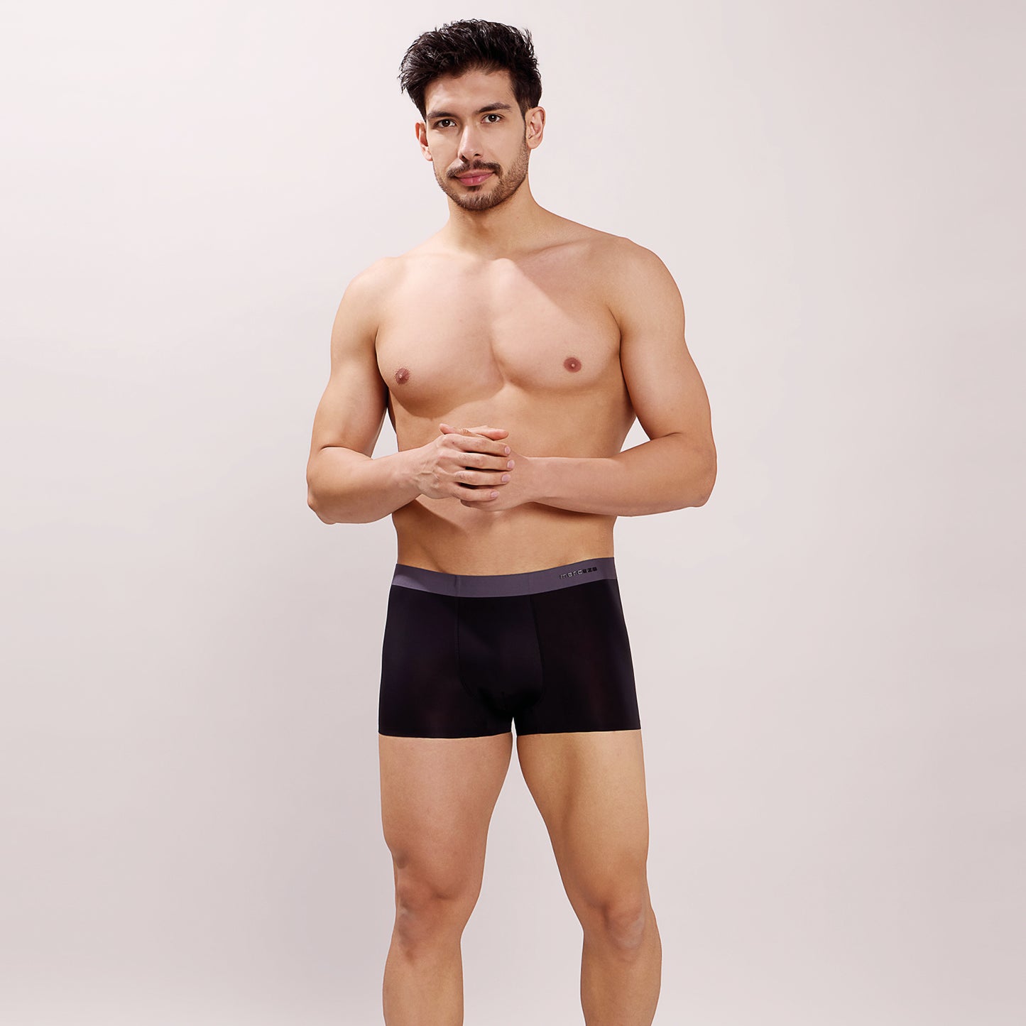 Seamless Ultra-Stretch Comfort – Microfiber Nylon Spandex Trunk – M110 – Black