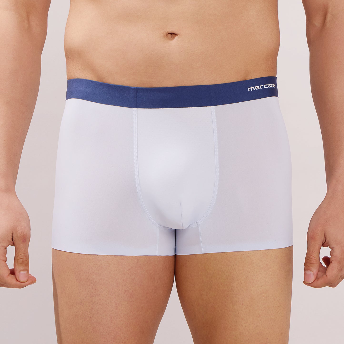 Seamless Ultra-Stretch Comfort – Microfiber Nylon Spandex Trunk – M110 – Light Blue
