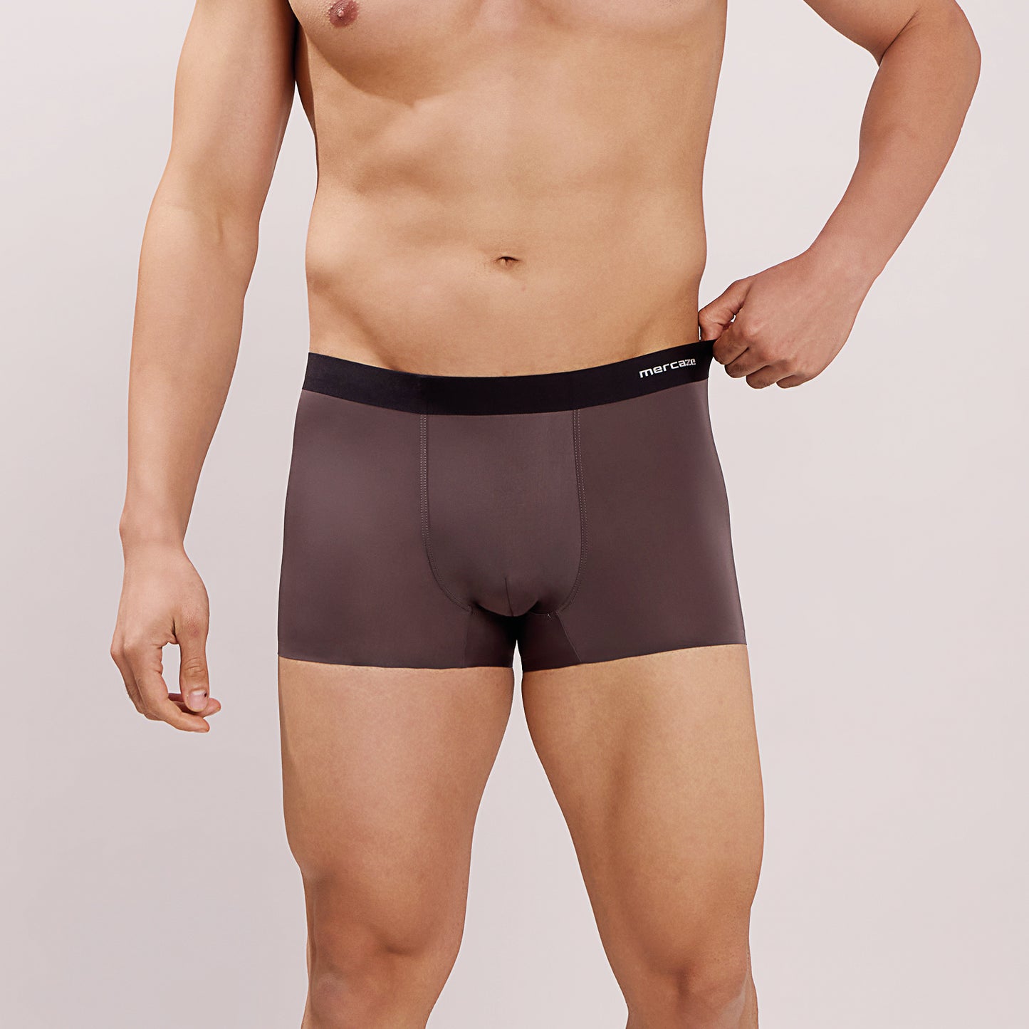 Seamless Ultra-Stretch Comfort – Microfiber Nylon Spandex Trunk – M110 – Mud Grey