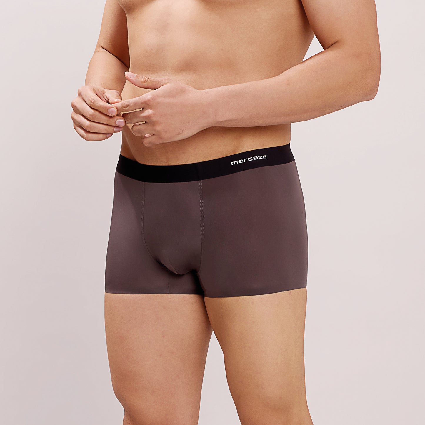 Seamless Ultra-Stretch Comfort – Microfiber Nylon Spandex Trunk – M110 – Mud Grey