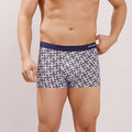 Seamless Fit Comfort – Microfiber Nylon Spandex Printed Trunk – M111 – Dark Navy