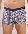 Seamless Fit Comfort – Microfiber Nylon Spandex Printed Trunk – M111 – Dark Navy