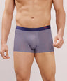 Seamless Fit Comfort – Microfiber Nylon Spandex Printed Trunk – M111 - Navy