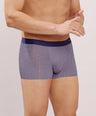 Seamless Fit Comfort – Microfiber Nylon Spandex Printed Trunk – M111 - Navy