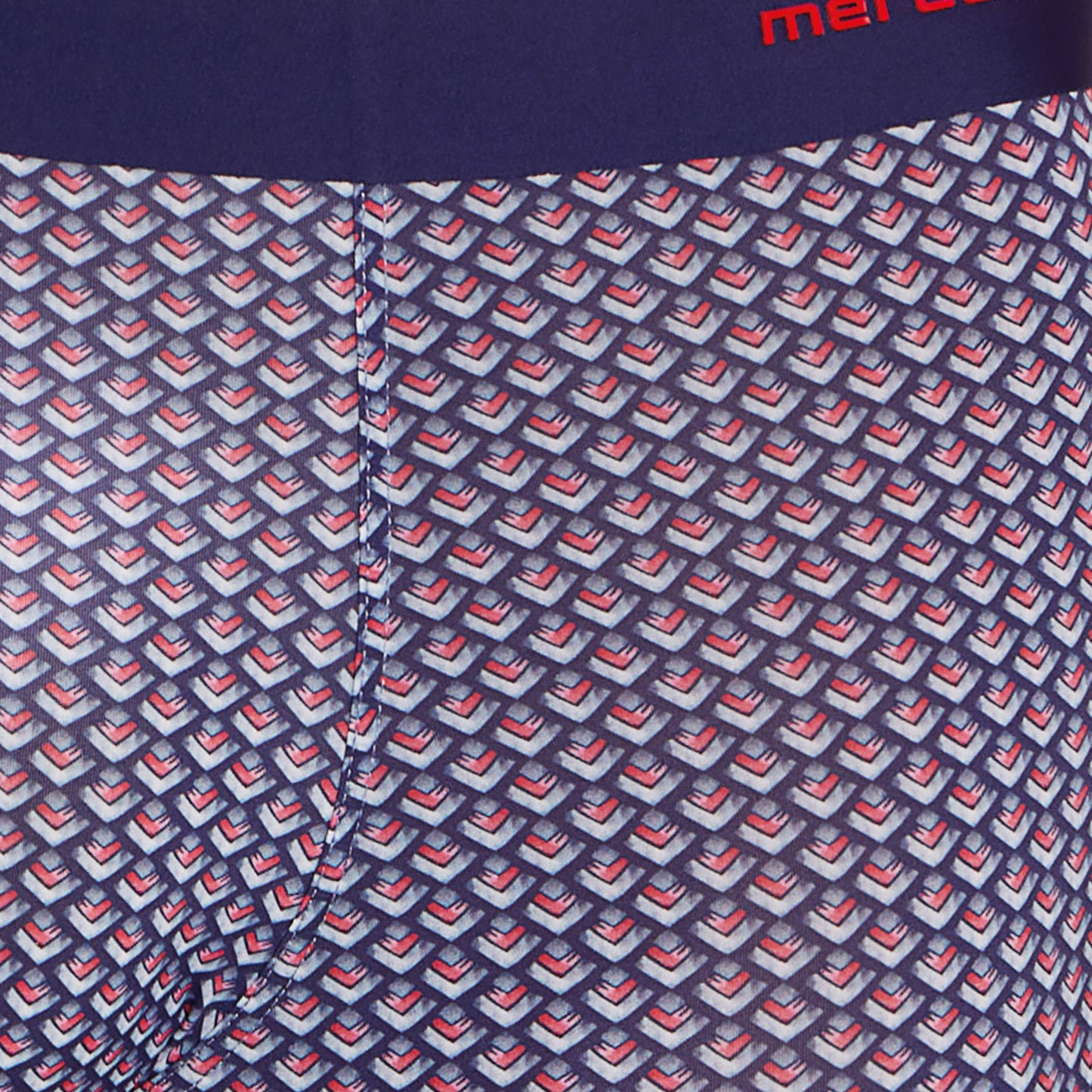 Seamless Fit Comfort – Microfiber Nylon Spandex Printed Trunk – M111 - Navy