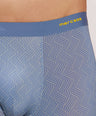 Seamless Fit Comfort – Microfiber Nylon Spandex Printed Trunk – M111 - Sky Blue