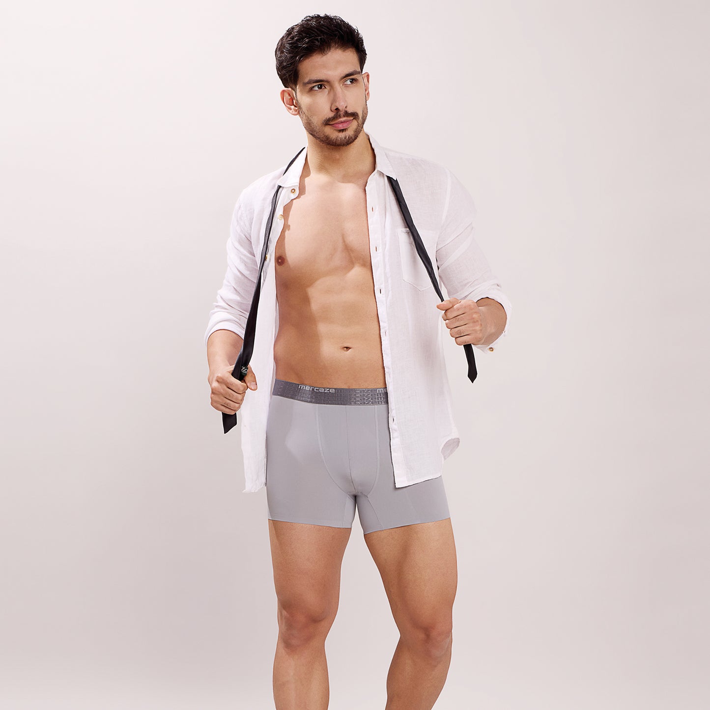 High-Stretch Performance Comfort – Micro Fibre Nylon Trunk – M112 – Light Grey