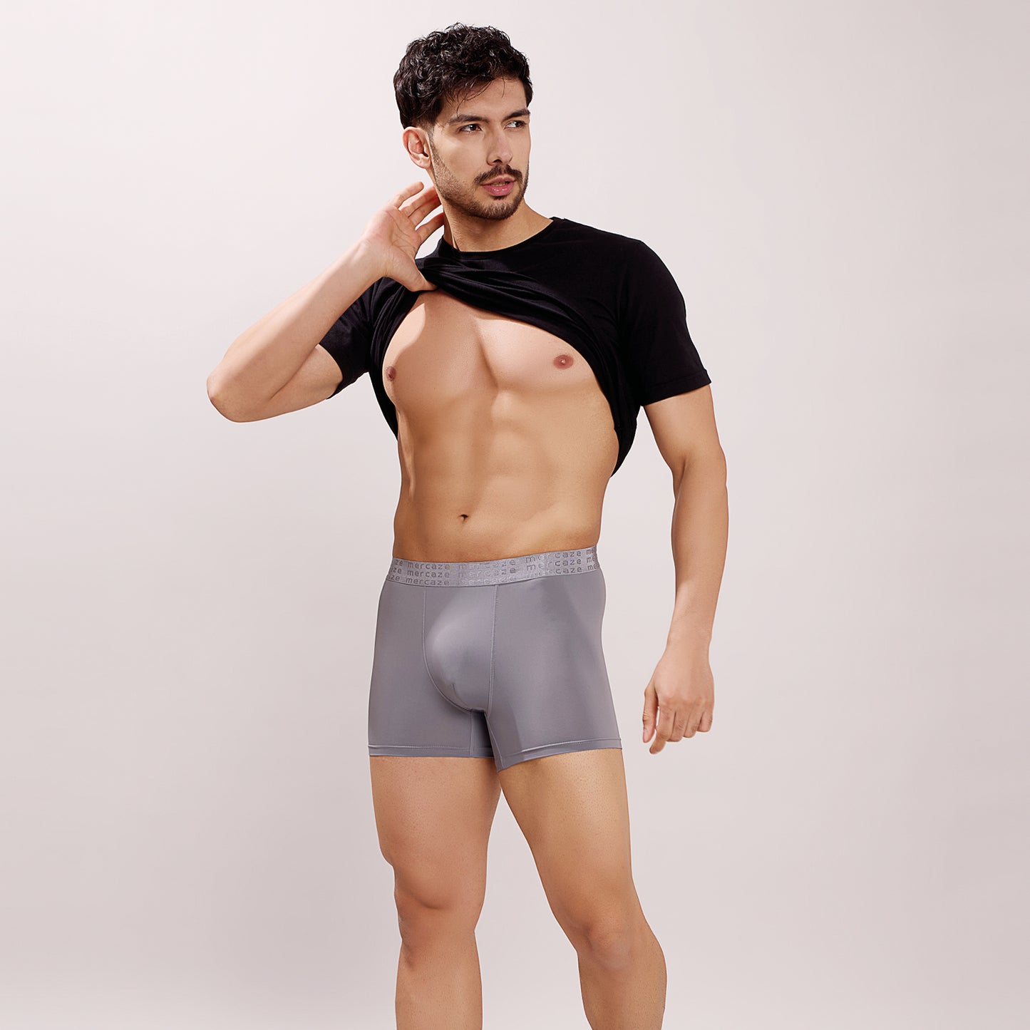 High-Stretch Performance Comfort – Micro Fibre Nylon Trunk – M114 - Dark Grey