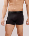 Premium Fit - Textured Jacquard Micro Fibre Nylon Spandex Trunk - M115 - Black