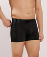 Premium Fit - Textured Jacquard Micro Fibre Nylon Spandex Trunk - M115 - Black