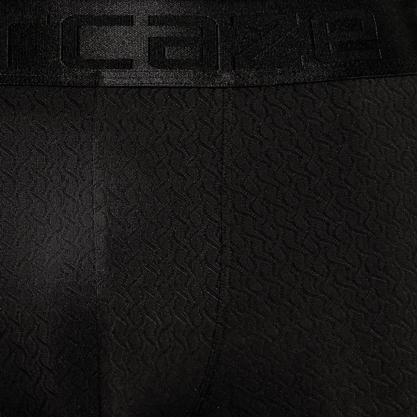 Premium Fit - Textured Jacquard Micro Fibre Nylon Spandex Trunk - M115 - Black