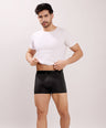 Premium Fit - Textured Jacquard Micro Fibre Nylon Spandex Trunk - M115 - Black