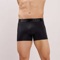 Premium Fit - Textured Jacquard Micro Fibre Nylon Spandex Trunk - M115 - Black