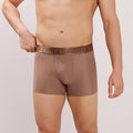 Premium Fit - Textured Jacquard Micro Fibre Nylon Spandex Trunk - M115 - Brown