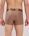 Premium Fit - Textured Jacquard Micro Fibre Nylon Spandex Trunk - M115 - Brown