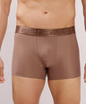 Premium Fit - Textured Jacquard Micro Fibre Nylon Spandex Trunk - M115 - Brown