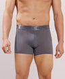 Premium Fit - Textured Jacquard Micro Fibre Nylon Spandex Trunk - M115 - Dark Grey
