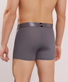 Premium Fit - Textured Jacquard Micro Fibre Nylon Spandex Trunk - M115 - Dark Grey