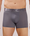Premium Fit - Textured Jacquard Micro Fibre Nylon Spandex Trunk - M115 - Dark Grey