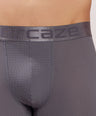 Premium Fit - Textured Jacquard Micro Fibre Nylon Spandex Trunk - M115 - Dark Grey