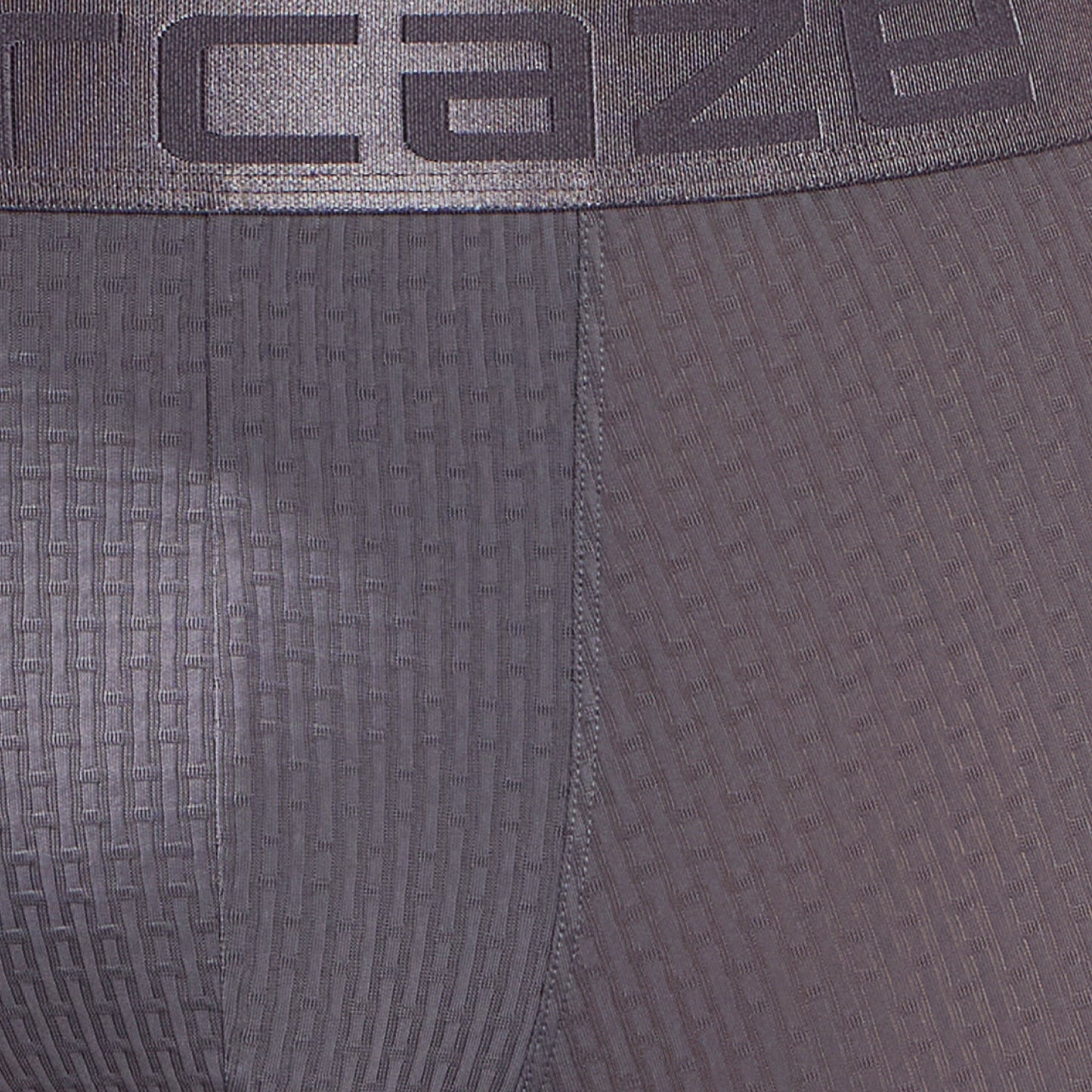 Premium Fit - Textured Jacquard Micro Fibre Nylon Spandex Trunk - M115 - Dark Grey