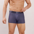 Premium Fit - Textured Jacquard Micro Fibre Nylon Spandex Trunk - M115 - Steel Blue