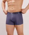 Premium Fit - Textured Jacquard Micro Fibre Nylon Spandex Trunk - M115 - Steel Blue