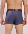 Premium Fit - Textured Jacquard Micro Fibre Nylon Spandex Trunk - M115 - Steel Blue