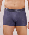 Premium Fit - Textured Jacquard Micro Fibre Nylon Spandex Trunk - M115 - Steel Blue