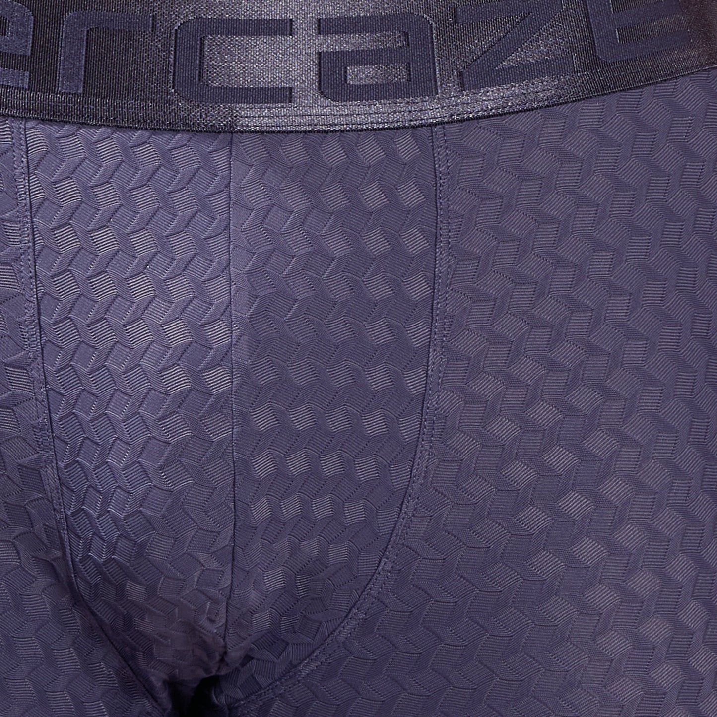 Premium Fit - Textured Jacquard Micro Fibre Nylon Spandex Trunk - M115 - Steel Blue