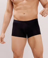 Soft Elastic Waistband- Premium Bamboo Cotton Spandex Trunk (Hipster) - M116- Black
