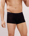 Soft Elastic Waistband- Premium Bamboo Cotton Spandex Trunk (Hipster) - M116- Black