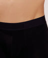 Soft Elastic Waistband- Premium Bamboo Cotton Spandex Trunk (Hipster) - M116- Black
