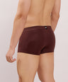 Soft Elastic Waistband- Premium Bamboo Cotton Spandex Trunk (Hipster) - M116- Brown