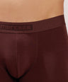 Soft Elastic Waistband- Premium Bamboo Cotton Spandex Trunk (Hipster) - M116- Brown