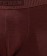Soft Elastic Waistband- Premium Bamboo Cotton Spandex Trunk (Hipster) - M116- Brown