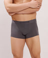 Soft Elastic Waistband- Premium Bamboo Cotton Spandex Trunk (Hipster) - M116- Dark Grey