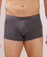 Soft Elastic Waistband- Premium Bamboo Cotton Spandex Trunk (Hipster) - M116- Dark Grey