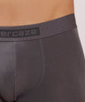 Soft Elastic Waistband- Premium Bamboo Cotton Spandex Trunk (Hipster) - M116- Dark Grey