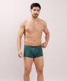 Soft Elastic Waistband- Premium Bamboo Cotton Spandex Trunk (Hipster) - M116- Olive