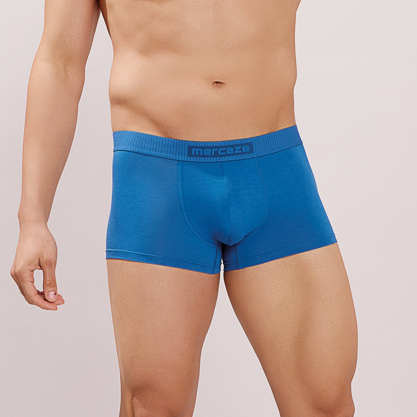Soft Elastic Waistband- Premium Bamboo Cotton Spandex Trunk (Hipster) – M116 – Royal Blue