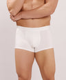 Soft Elastic Waistband- Premium Bamboo Cotton Spandex Trunk (Hipster) - M116- White