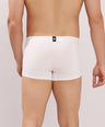 Soft Elastic Waistband- Premium Bamboo Cotton Spandex Trunk (Hipster) - M116- White