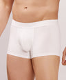 Soft Elastic Waistband- Premium Bamboo Cotton Spandex Trunk (Hipster) - M116- White