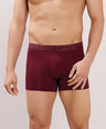 Soft Waistband - Premium Cotton Modal Spandex Trunk - M117 -  Burgundy